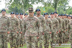 Gabe in military formation