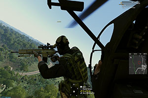 Aerial support-by-fire